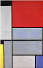 Piet Mondrian Famous Paintings - Tableau I